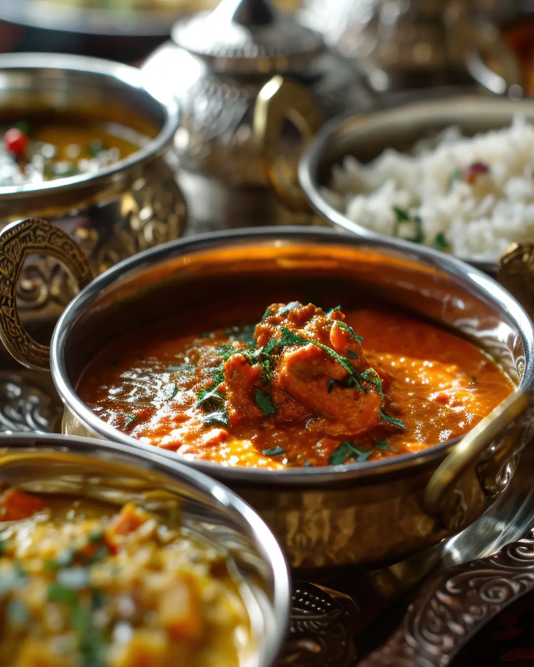 North Indian curries and breads